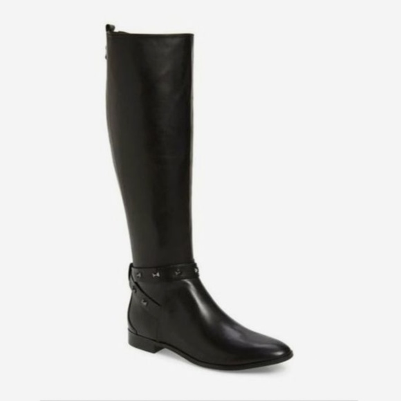 NEW Ted Baker London Plannia Women's Knee High Boots Black Leather / Size 37 - Picture 3 of 12